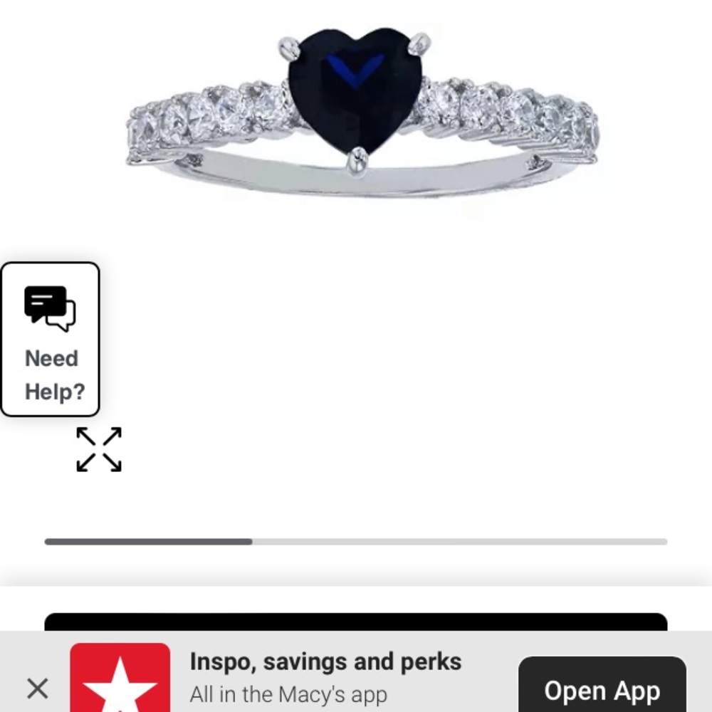 Blue Spinel Ring
